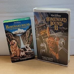 Homeward Bound and Homward Bound II vhs movies